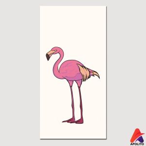HIASAN DINDING FLAMINGO (10X20) PAJANGAN FLAMINGGO WALL DECOR RUANG TAMU Rumah BURUNG FLAMINGO