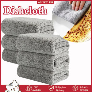 COD【Local Deliver】Kitchen Cleaning Towel Absorbent Non-stick Oil Rags Pot Dish Washing Wipe Cloth Microfiber Cleaning Cloth Dishcloth
