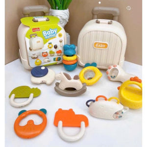 Đồ Chơi Gặm Nướu Cho Bé Xúc Xắc - Gặm Nướu 10 Món Kèm Vali Có Bánh Xe Kéo  Siêu Đáng Yêu Đồ Chơi Cho Trẻ Sơ Sinh