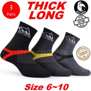 Stoking Stokin Lelaki Kerja Tebal Cotton Fashion Dewasa Tahan Lasak Thick Work Working Socks Cotton Large Durable Men Work Sock Safety Boots