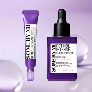 SOME BY MI Retinol Intense Set | Reactivating Serum 30ml + Triple Action Eye Cream 30ml Anti‑Aging Reduce Fine Lines For Beginner