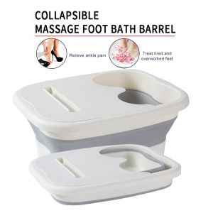 (New) Foot soaking bucket collapsible storage household foot washing massage health Gong cold Chinese medicine footbath/Baldi Mandian Kaki/Detox Tungku Kaki|保健养生泡脚桶足浴盆