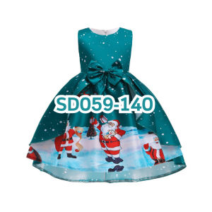 MRS.DIY ชุดคริสมาสต์ สีเขียว กระโปรงปีใหม่ ชุดกระโปรงคริสมาส ชุดเทศกาลซานต้า ซานตี้ ใส่ในเทศกาล ปาร์ตี้ คุณภาพเนื้อผ้าดีมาก SD059