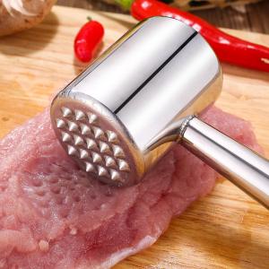 Búa đập thịt đập tỏi gừng 2 đầu Dụng cụ làm mềm thịt inox không gỉ bền đẹp
