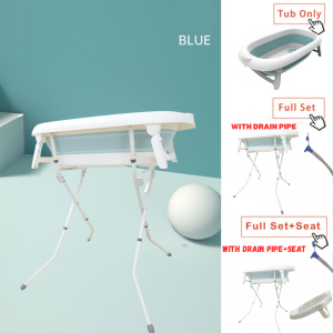 BABYJOY Baby Bath Tub Foldable With Stand Mandian Baby Portable Bath Tub Besen Mandi Baby Shower Bath Tub Stand