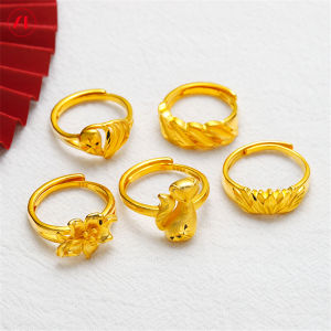 Trang Sức XT Hàn Quốc 24K Nhẫn Mạ Vàng Quà Tặng Thời Trang Cho Nữ