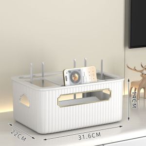 WiFi Router Storage Box TV Set-top Box Storage Rack Socket and Wire Sorting Tool Wireless Optical Cat Placement Rack