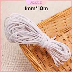 Jozoo 10m Leather Line Waxed Cord Thread String Strap Necklace Rope For Making DIY Bracelet Supplie