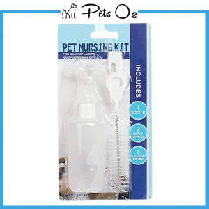 Baby Feeding Bottle for Puppies and Kittens with Bottle Brush