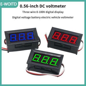 【E-WOITD】 Kỹ thuật số vôn kế DC 100V 10A Vôn kế Ampe kế kép kỹ thuật số Volt Meter đo electromobile xe máy xe hơi
