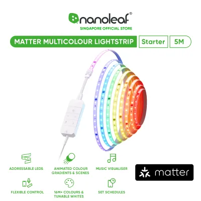 Nanoleaf Matter Smart Multicolor HD Lightstrip 16.4ft (5m)