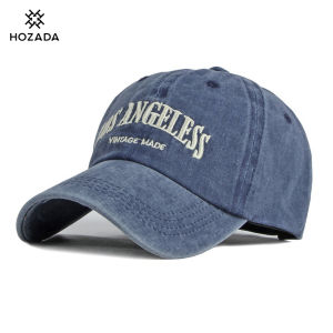 HOZADA หมวกเบสบอลใช้ได้ทั้งชายและหญิงหมวกเบสบอลหมวกหมวกกันแดดระบายอากาศกลางแจ้งหมวกเบสบอลหมวกแก๊ปโผล่กันแดดแฟชั่นหมวกปรับได้หมวกออกกำลังกายกลางแจ้งกีฬาผู้หญิงผู้ชาย