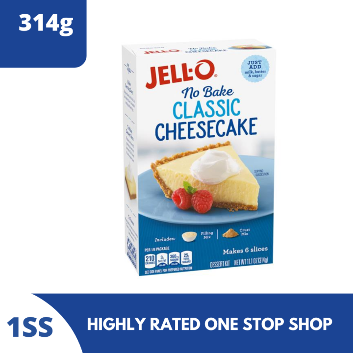 Jell-O No Bake Real Cheesecake Dessert Mix 314g | Lazada PH
