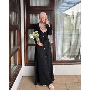 DRESS MUSLIM WANITA TERBARU | GAMIS BUSUI FRIENDLY LENGAN PANJANG | GAMIS POLOS BAHAN CRINKLE AIRFLOW GAMIS HOMEDRESS BUSUI