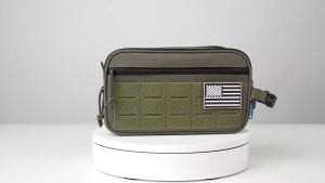 PAVILIA Tactical Toiletry Bag for Men Water Resistant Molle Military Dopp Kit Travel Hygiene Organizer with Wet Dry Storage for Shaving Grooming Gym and Camping Black XL