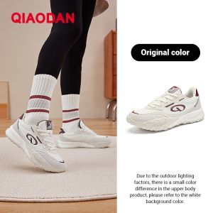 Qiaodan Womens Casual Shoes Increase Height Retro Versatile Fashion Comfortable QXL042244011