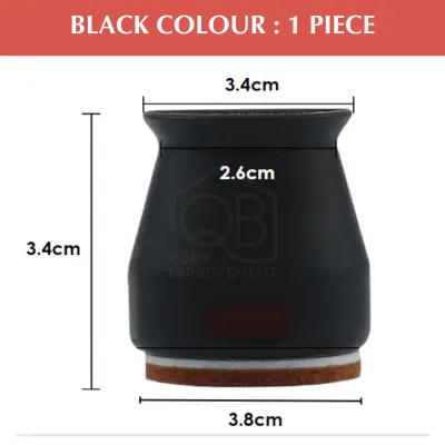 QB Carpeted Chair leg cover Silicone table leg foot pad chair leg protector antislip Pembalut penutup Sarung kaki kerusi