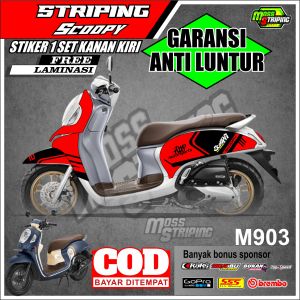 Striping Scoopy Prestige New 2020 2021 2022 2023 Kode M903 Striping Semi Full Body