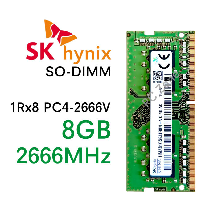 แรมโน๊ตบุ๊ค DDR4 8GB 2666 (SKhynix 8GB 1Rx8 PC4-2666V) รับประกัน 1 ปี ...