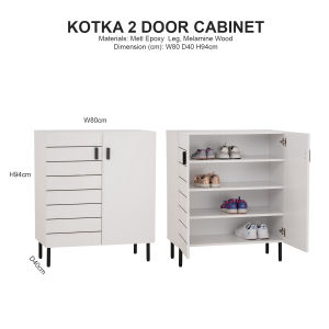 (SG READY STOCK) Shoe Cabinet (Wooden Shoe Rack Storage Cabinet) Home And Style