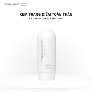 Kem BB Nâng Tone Sáng Cho Body Makeup Body Pro Trendy Beauty 150ml - Hỗ trợ làm dịu phục hồi và nuôi dưỡng da nhờ peptide và chiết xuất thực vật. - Cải thiện vùng da xỉn màu giúp da trông khỏe mạnh và đều màu hơn mỗi ngày.
