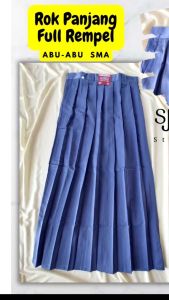 Rok Panjang Rempel Hitam Seragam Sekolah SMP SMA Perempuan
