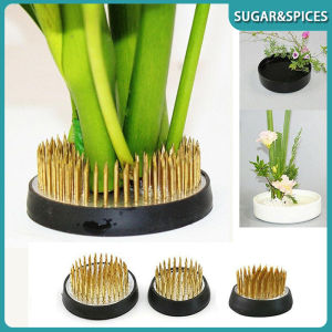 Round Flower Frog Holder Ikebana Kenzan Japanese Flower Arranging Needle Base Art Plant Fixed Base