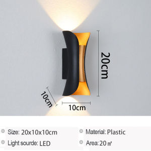 Led Wall Light Outdoor Wall Lamp Waterproof IP65 Modern Lighting For Hotel Garden Corridor Indoor Wall Lamp Living room Bedroom Decoration