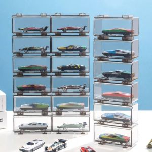 RBJ4 Plastic Model Car Box 1:64 Diecast Transparent Car Toys Case Portable Dustproof Car Display Box for Hot Wheels MiniGT