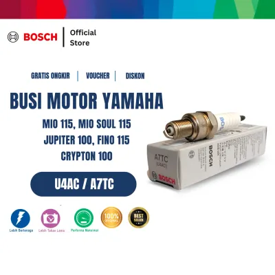 Bosch U4AC - A7TC Spark Plug Busi Motor Yamaha Mio 115 Mio Soul 115 Jupiter 100 Fino 115 Crypton 100 - Original