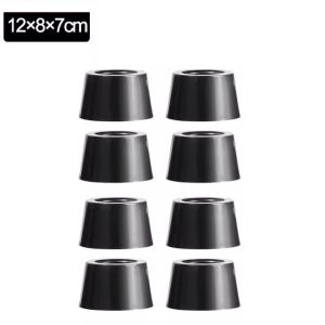40Pcs Anti Slip Furniture Foot Black Speaker Cabinet Bed Table Box Conical Rubber Shock Pad Floor Protector Furniture Parts