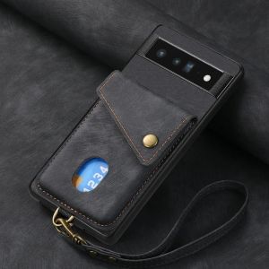 Magnet Casing For Google Pixel 8 7 6 Pro 7A 6A 8Pro 7Pro Pixel8 Pixel8Pro 2023 Cases Leather Phone Case Wallet Card Slot Ring Car Bracket Shockproof Protection Back Cover