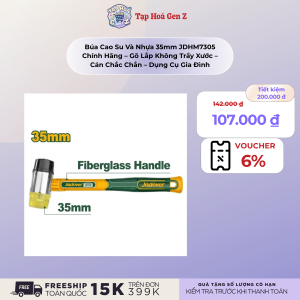 Búa Cao Su Và Nhựa 35mm JDHM7305 Chính Hãng – Gõ Lắp Không Trầy Xước – Cán Chắc Chắn – Dụng Cụ Gia Đình
