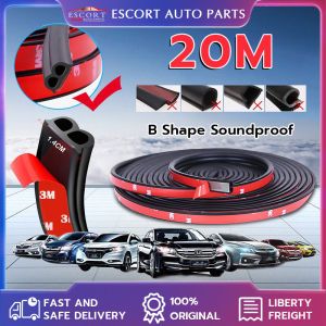 100% Soft Material with High Quality New Version Car Silence Rubber Seal Strip B Shape Soundproof_20 Meter High Quality and  Money Back Guarantee