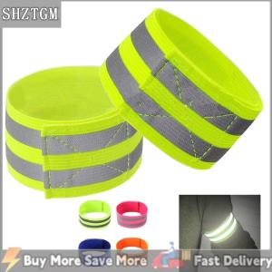 [COD] SHZTGM สายรัดแขนสะท้อนแสงแอลอีดีสายรัดแขนสะท้อนแสงเข็มขัดนิรภัยสำหรับ