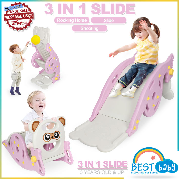 Best Baby DQT629 Rocker Slide Kids Multi-functional Slide Rocking Horse ...