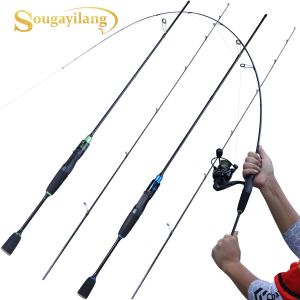 Sougayilang 1.8m 2.1m 2 Section Slow Jigging Rod Jigging Spinning Fishing Rod 3 Layer Carbon Fiber Fishing Pole