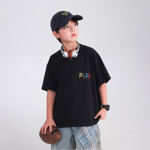 Áo Thun Ngắn Tay Mùa Hè Cho Bé Trai Bé Gái In Hình Năng Động Cổ Tròn | JJ Kids Fashion
