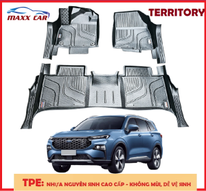 TERRITORY - Thảm lót sàn MAXXCAR cho xe FORD TERRITORY 2022+ nhựa TPE đúc 5D tràn viền cao cấp.