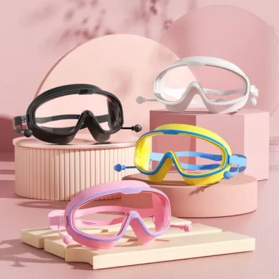 Aquasight Anti-Fog Waterproof Swim Goggles with Wide View Anti-Scratch Durable UV Protection for Adult Swimming and Diving