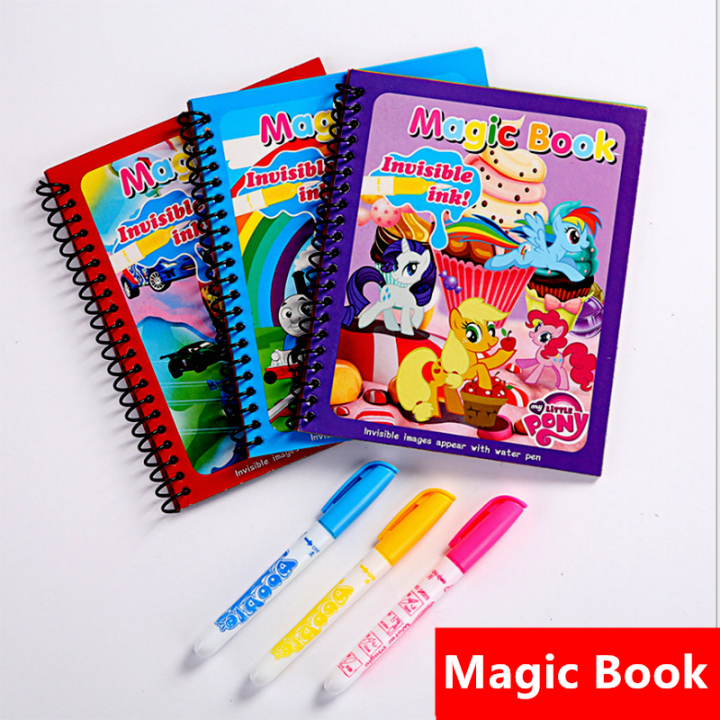 Magic Book Magic Water Colouring Book Reusable Kids Drawing Book with ...
