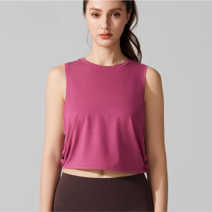 Loose-Fit Quick-Dry Breathable Yoga Sports Tank Top Sleeveless Running & Fitness Cover-Up Shirt