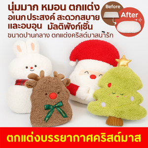 ถุงเท้านอน ตกแต่ง นุ่มมาก สาวๆ ต้นคริสต์มาส ตุ๊กตาหิมะ หมอน