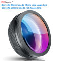 PROfezzion 18mm Wide Angle Lens for Sony ZV-1 ZV1 ZV-E10 ZV-1F A6000 A6400 RX100 VII VI V Canon G7X II III,10X HD Macro 2-in-1 Additional Lens for Canon Camera, with Thread & Adhesive Adapter Ring. 