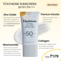 Titathione Sunscreen Spf 50+++/PA+++ Mineral/Physical Zinc Oxide, Titanium Dioxide Sunscreen for Face and Body. 