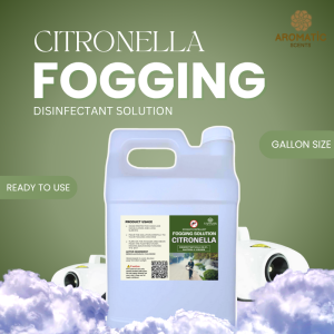 Citronella Scent Fogging Disinfectant Solution – Gallon Size Ready-to-Use Formula for Fogging Machines