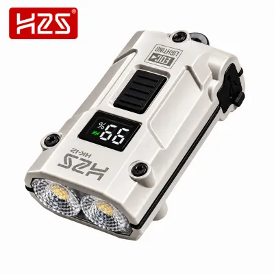 H2S HK-12 EDC Dual-Light Keychain Flashlight