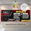 Spanduk, Banner Bengkel Motor Mobil Terbaru. 