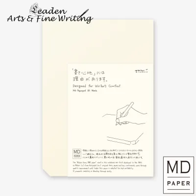 ﴾Leaden-AF﴿ Midori MD Writing Pad A5 In Grid Blank Or Cotton Paper Blank Pages