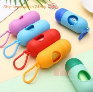 Assorted Pet Waste Container Set Mini Capsule Disposable Garbage Bag Portable Dog Poop Dispenser